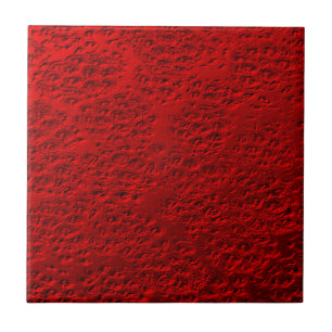 Carreau Métal rouge endommagé