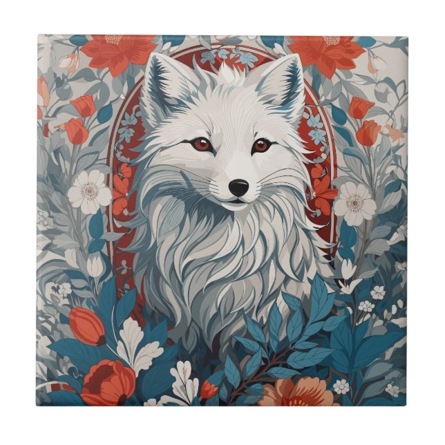 Carreau Métissage de la faune du renard arctique (Devant)
