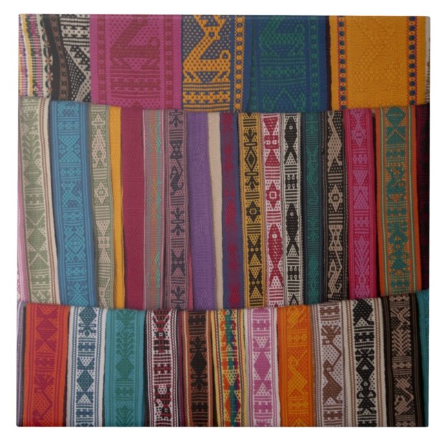 Carreau Mexique, province d'Oaxaca, Oaxaca, ceintures tiss (Devant)