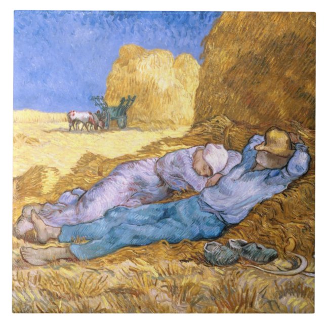 Carreau Midi de Vincent van Gogh |, la sièste, après (Devant)