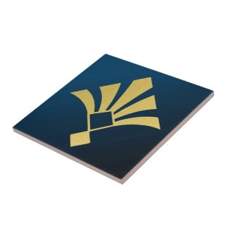 Carreau Midnight Blue and Gold Art Deco