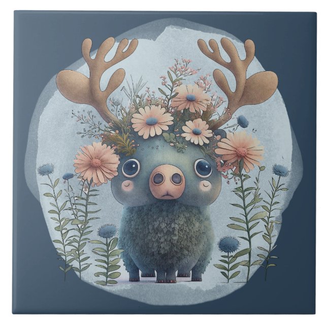 Carreau mignon Amateurs d'orignaux des bois (Devant)