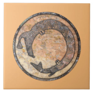 Carreau Mimbres Water Serpent Talking Canyons, Nouveau-Mex