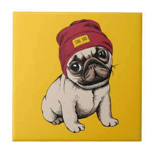 Carreau Mini carlin de hippie de chiot