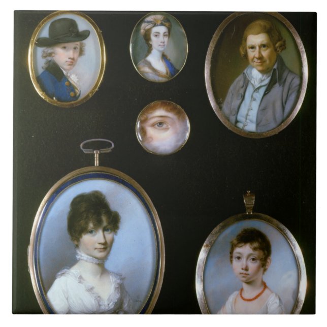 Carreau Miniatures de portrait, de LtoR et de TtoB : (Devant)