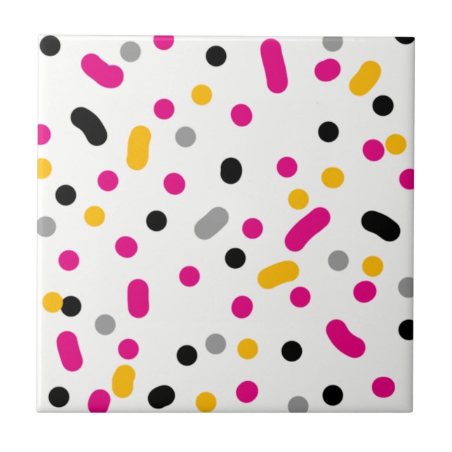 Carreau Minimalisme Art Abstrait Petits points (Devant)