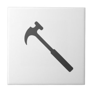 Carreau Minimalisme élégant Marteau blanc noir gris