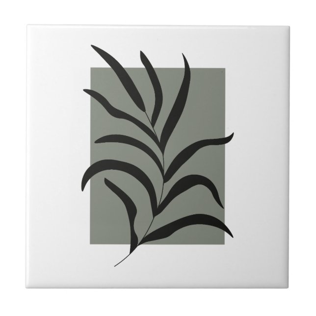 Carreau Minimalist Leaves  (Devant)