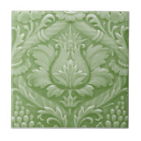 Minton Victorian Faux Relief Jadeite Color Repro