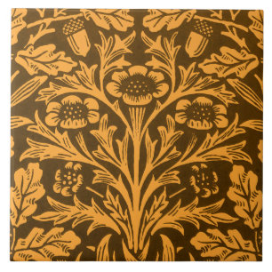 Carreau Mirrors's Acorns et feuilles de chêne & motifs flo