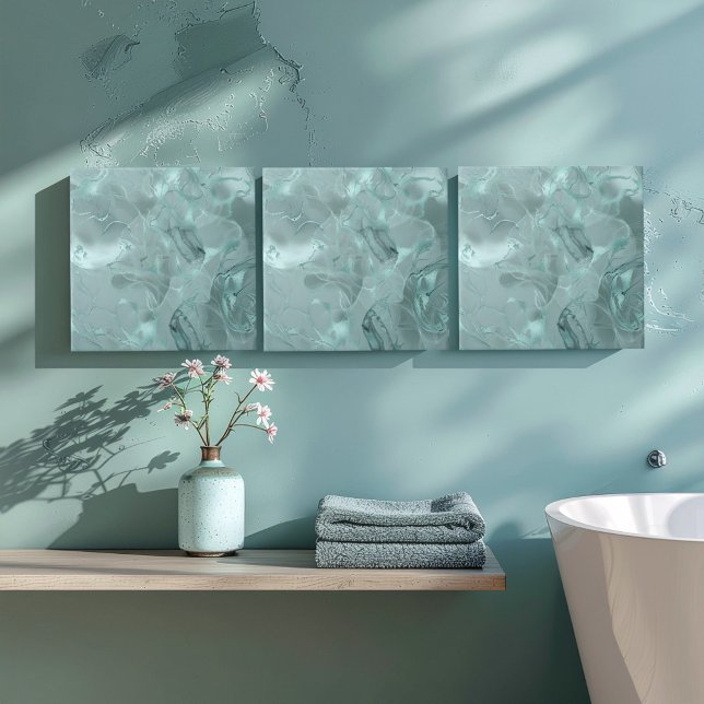 Carreau Misty Marble Abstract Pattern Med Teal ID705b (Créateur téléchargé)