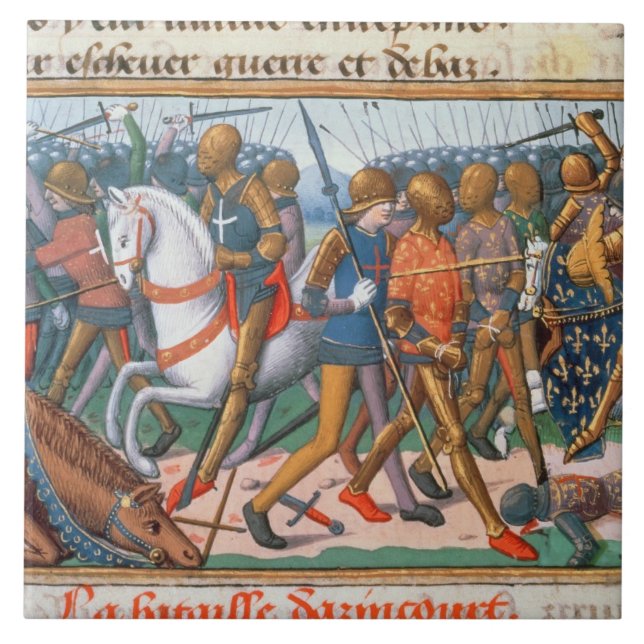 Carreau Mme Fr 5054 f.11 la bataille d'Agincourt, 1415, (Devant)