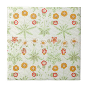 Carreau Modèle botanique vintage de marguerite de William 