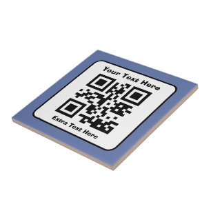 Carreau Modèle de code QR numérisable avec texte modifiabl