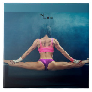 Carreau Modèle de condition physique féminine Split Thunde