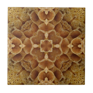 Carreau Modèle de fleur à 4 coins géométrique