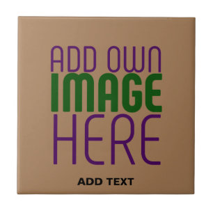CARREAU MODELE DE TEXTE D'IMAGE MARRON SIMPLE ÉDITABLE MOD