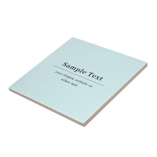 Carreau Modèle de texte simple et élégant   Bleu Clair