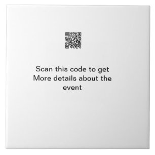 Carreau Modèle d'événement commercial de scan de code Q R
