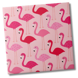 Carreau Modèle Flamingo rose Fille mignonne