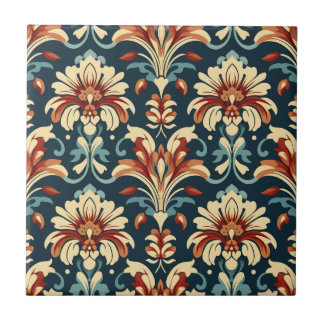 Carreau Modèle floral Art Nouveau