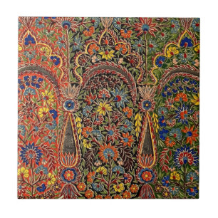 Carreau Modèle Floral Multicolore vintage