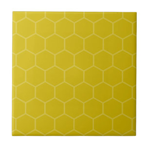 Carreau Modèle géométrique hexagone or