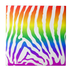 Carreau Modèle Rainbow Zebra