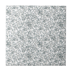 Carreau Modern Blue Floral Botanical Ceramic Tile