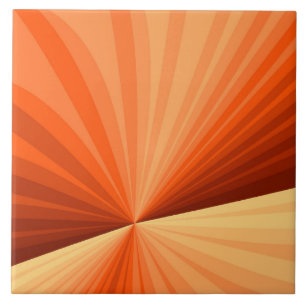 Carreau Moderne Abstrait Orange Rouge Vanille Graphique Fr