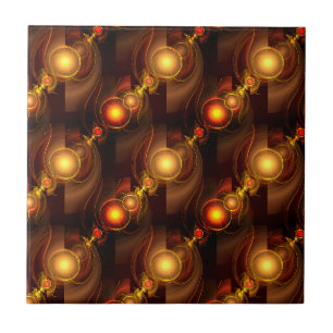 Carreau Moderne Bohème Élégant Motif Artistique Abstrait D