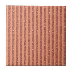 Carreau Moderne Glitter Style Orange Mangue Rayures Vertic