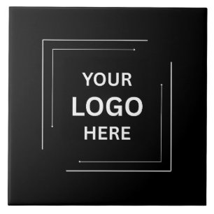 Carreau Moderne Noir élégant Professionnel Personnalisé