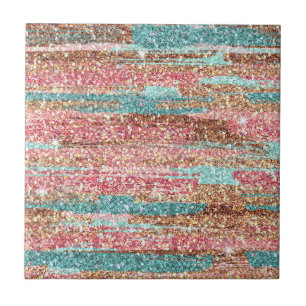 Carreau Moderne Pastel Brushstrokies Motif décoratif