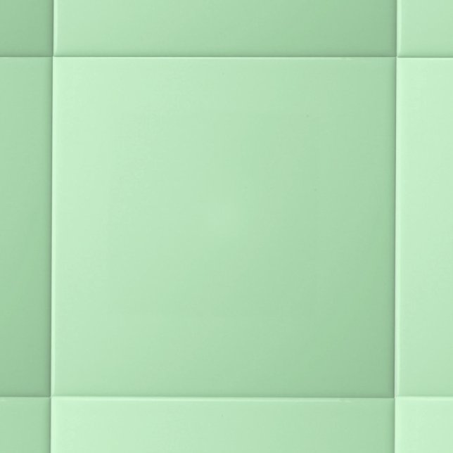 Carreau Moderne Pastel Solide Couleur Mint Vert (Créateur téléchargé)
