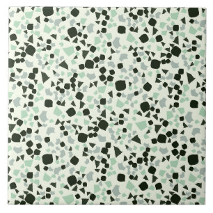 Carreau Moderne Simple Terrazzo Blanc Aqua Carrelage