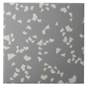 Carreau Moderne Simple Terrazzo Gris Blanc