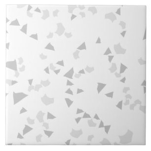 Carreau Moderne Simple Terrazzo Gris Carrelage blanc