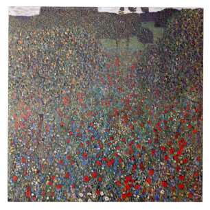 Carreau Mohnfeld, Gustav Klimt