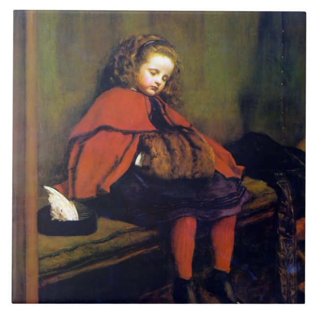 Carreau Mon deuxième sermon, John Everett Millais (Devant)