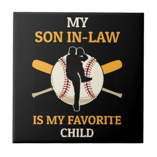 Carreau Mon Fils En Droit Est Mon Fan De Baseball Enfant F