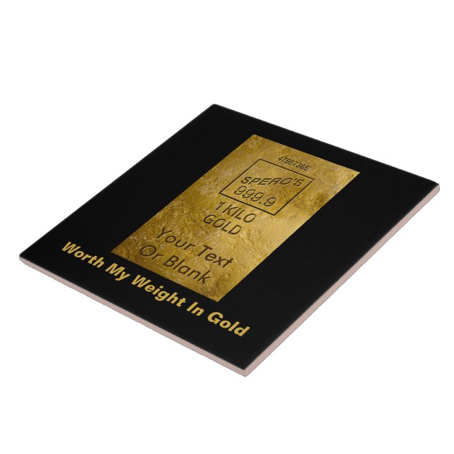 Carreau Mon Poids En Or (Côté)