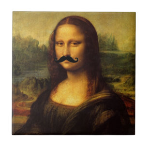 Carreau Mona Lisa Avec Moustache
