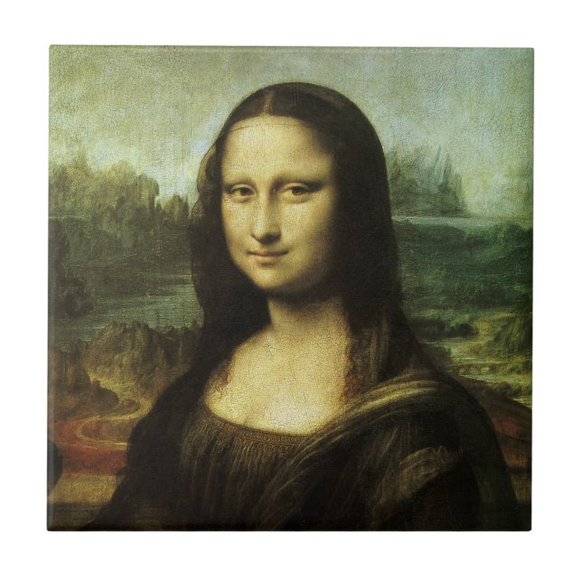Carreau Mona Lisa de Léonard de Vinci, Art Renaissance (Devant)