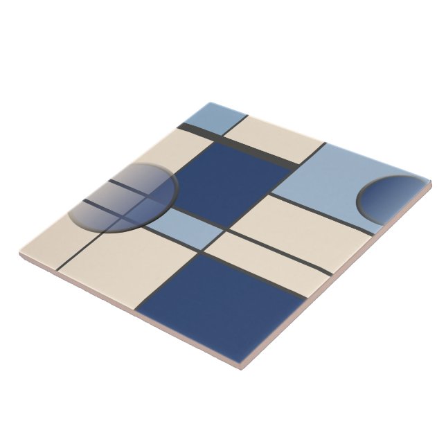 Carreau Mondrian et Pastell (Côté)