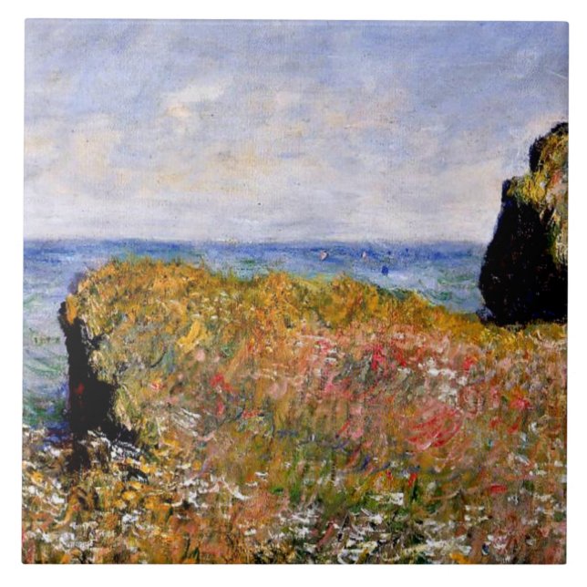 Carreau Monet - Bordure de la falaise à Pourville (Devant)