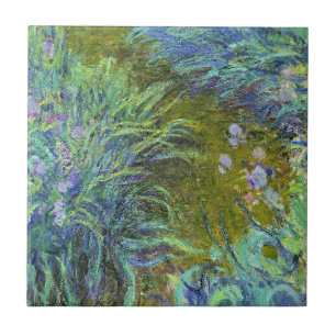 Carreau Monet - Chemin à travers les iris 02