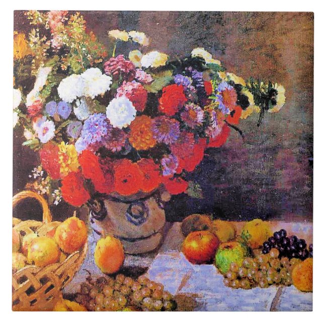 Carreau Monet - Flowers and Fruit (Devant)