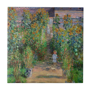 Carreau Monet Garden Vetheuil Impressionim Peinture