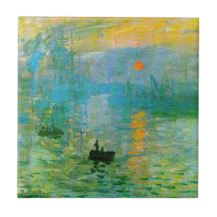 Carreau Monet Impressionisme Sunrise Tile